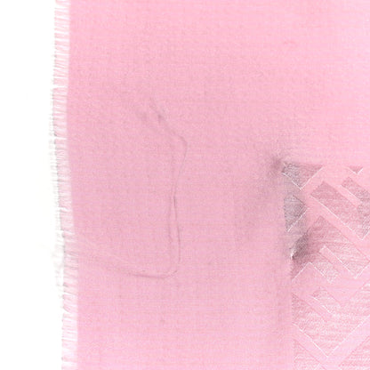 Fendi Wool Silk FF Shawl Pink 3 of 3
