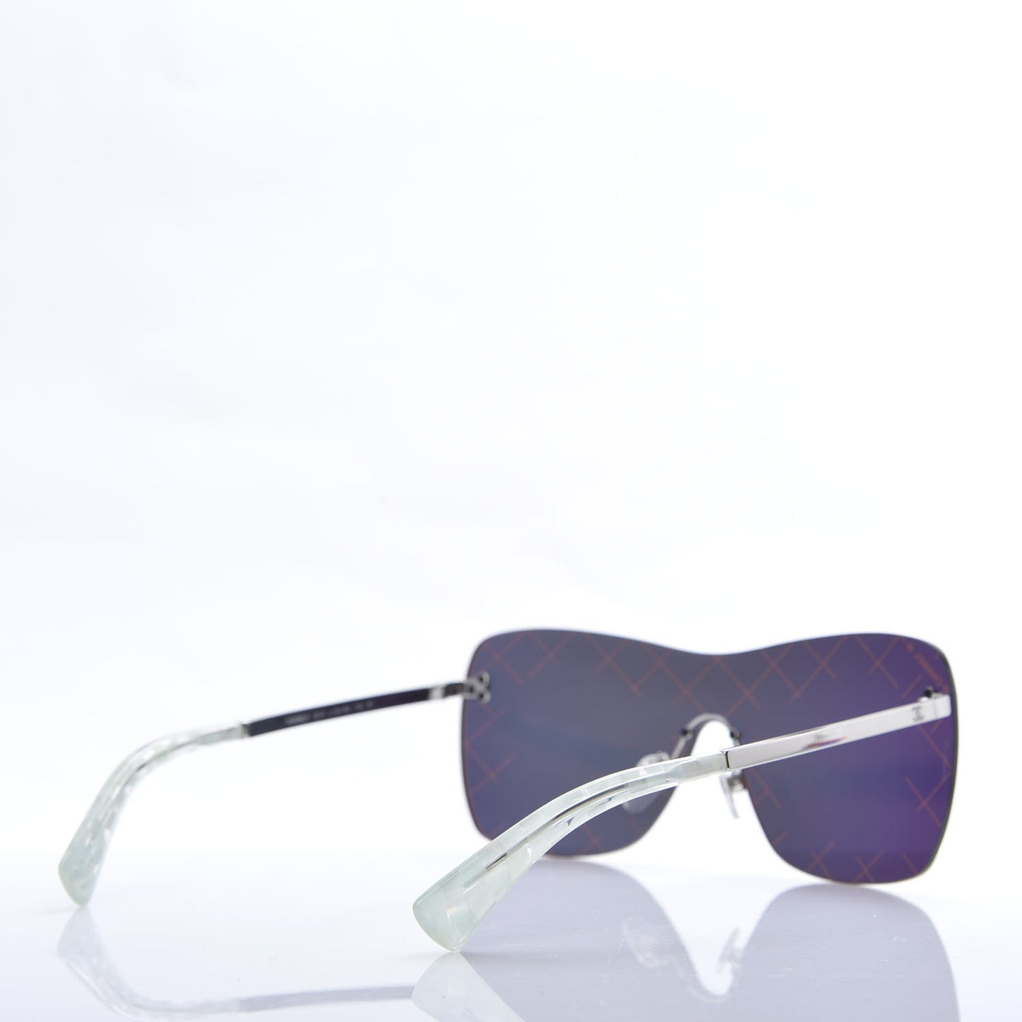 Shield Runway Sunglasses 4215 Silver Red