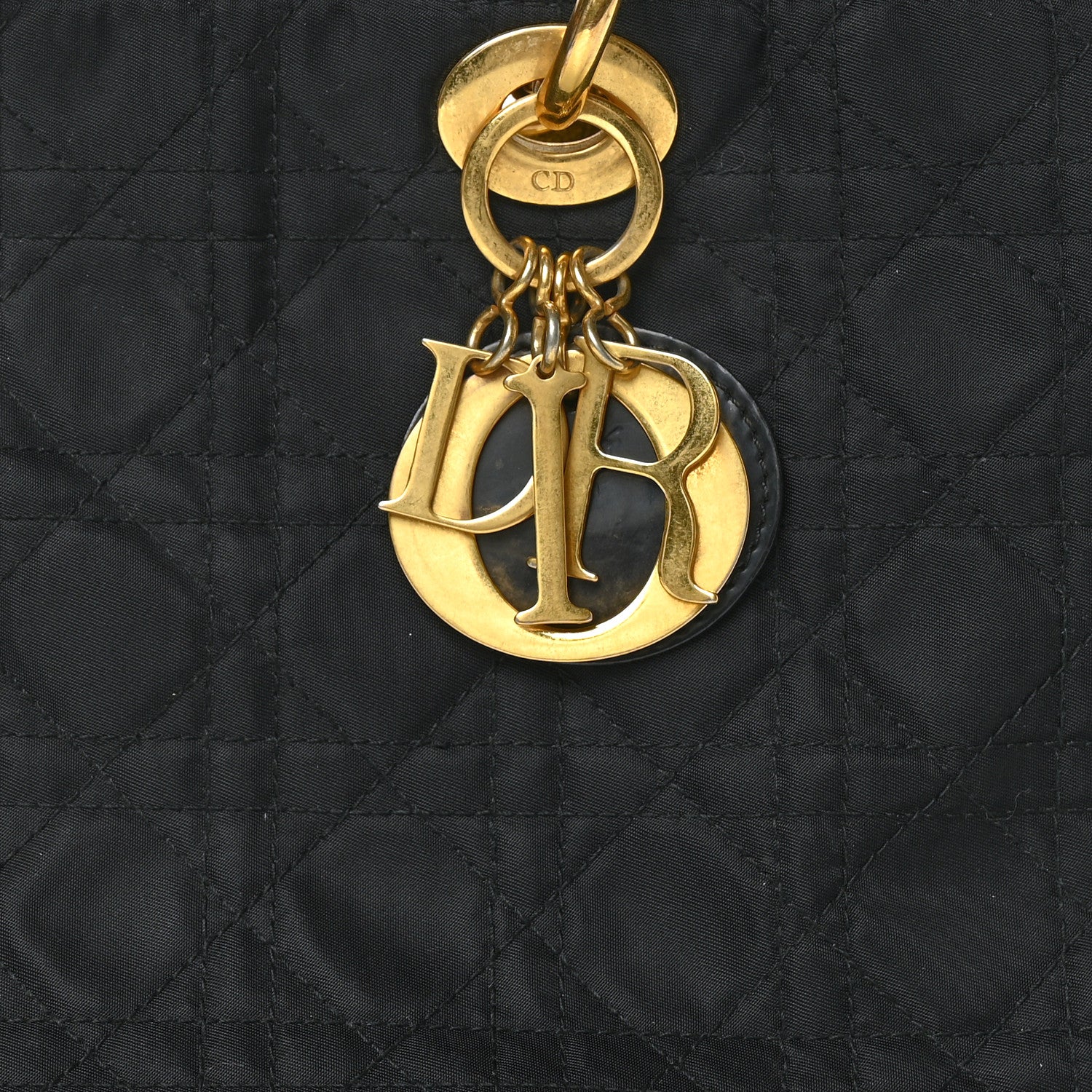 Christian Dior Nylon Cannage Large Lady Dior Black 8 of 10