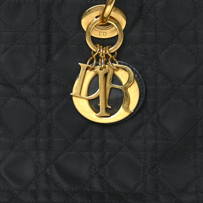 Christian Dior Nylon Cannage Large Lady Dior Black 8 of 10