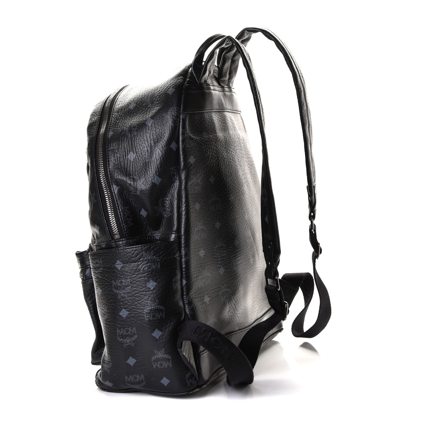 MCM Visetos Medium Sprinkle Stud Stark Backpack Black 3 of 9
