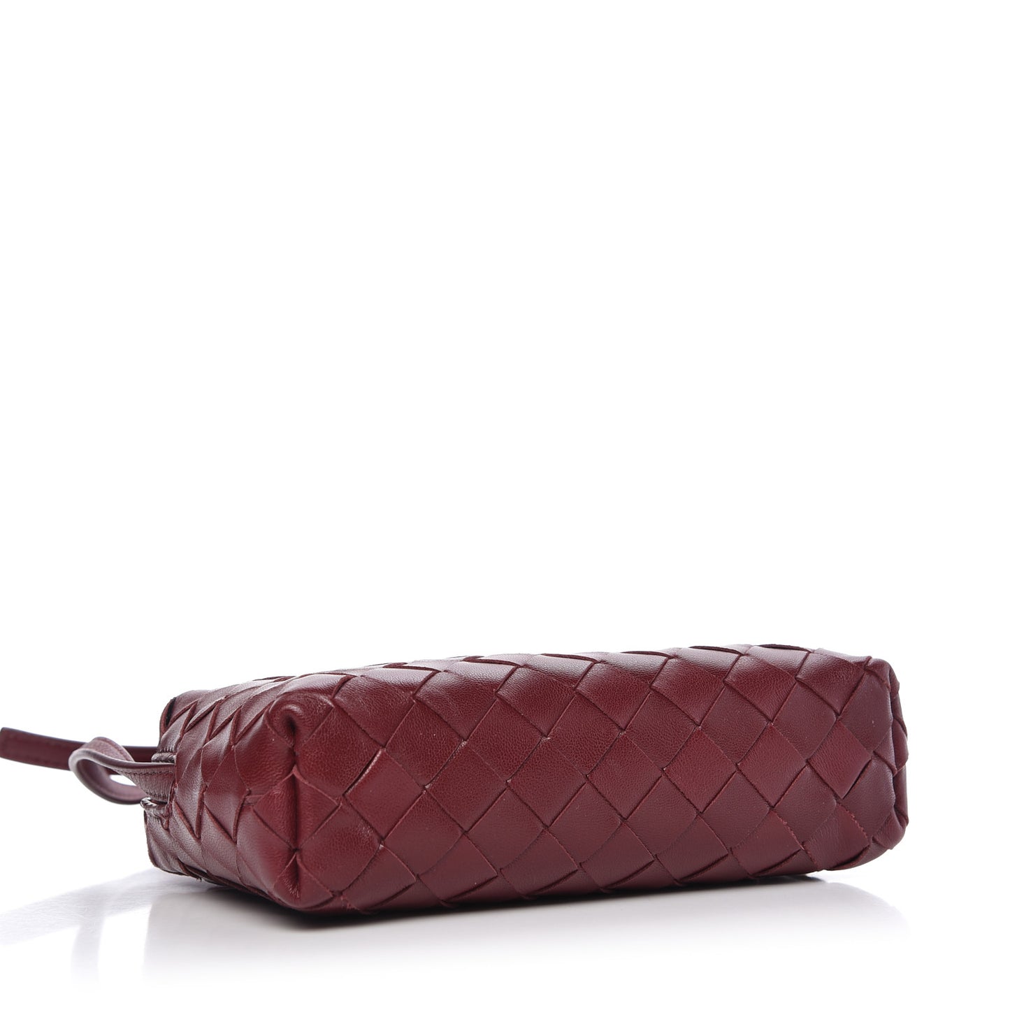 Nappa Intrecciato Mini Crossbody Bordeaux