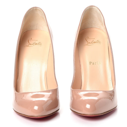 Christian Louboutin Patent Merci Allen 100 Pumps 39.5 Nude 2 of 8