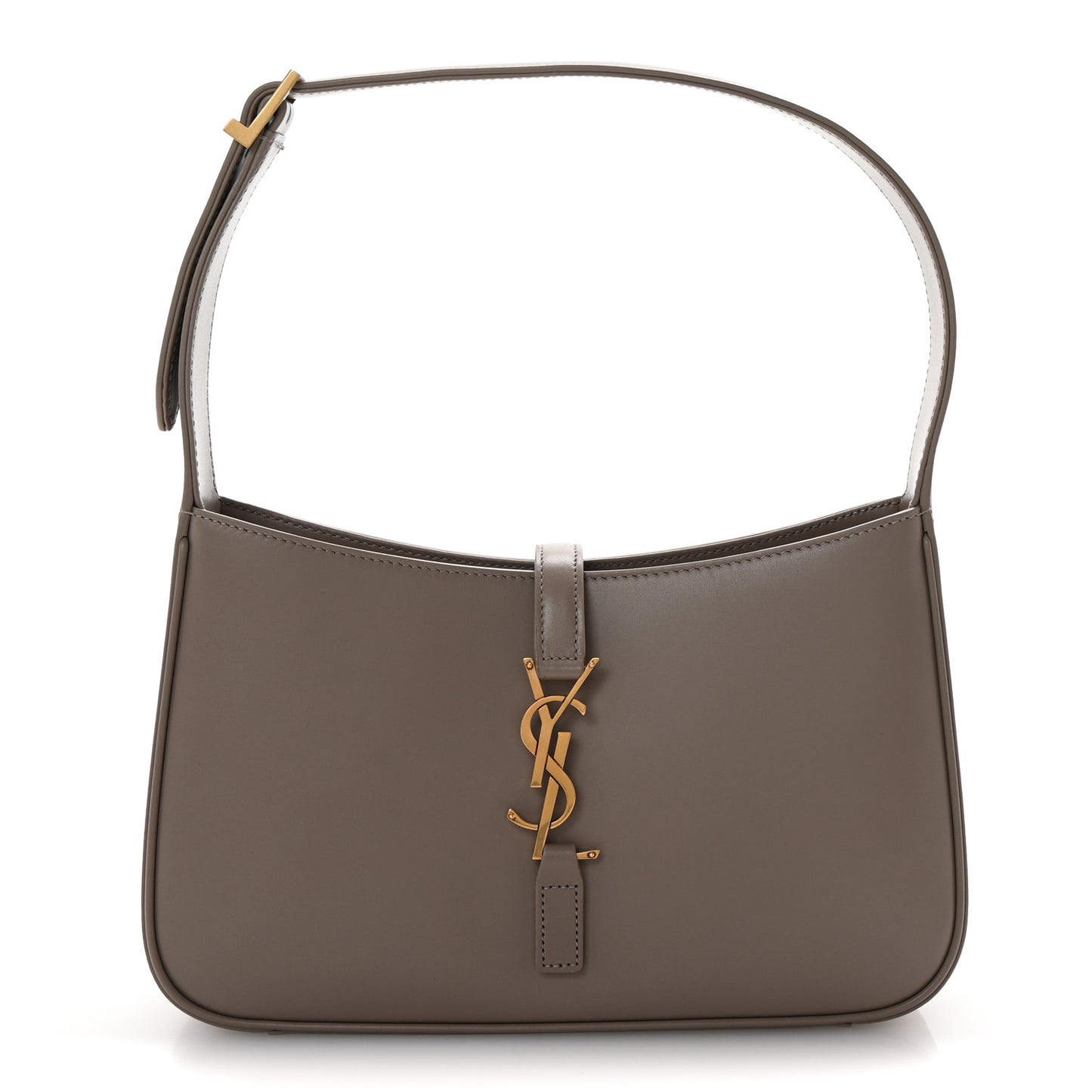 Smooth Calfskin Le 5 A 7 Hobo Greyish Brown