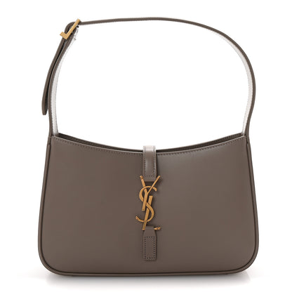 Saint Laurent Smooth Calfskin Le 5 A 7 Hobo Greyish Brown 1 of 9