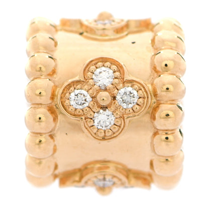 Van Cleef & Arpels 18K Yellow Gold Diamond Perlee Clovers Pendant 1 of 5