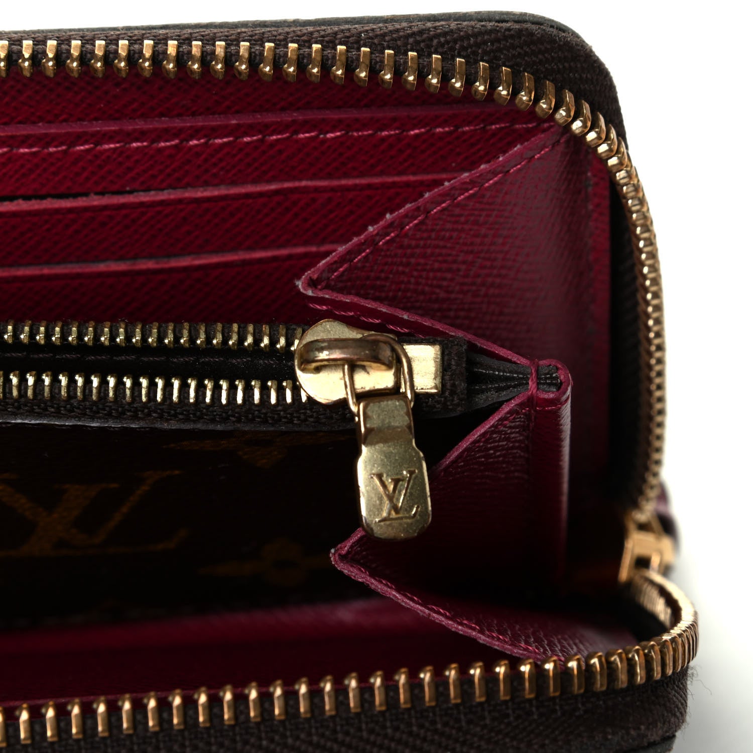 Louis Vuitton Monogram Clemence Wallet Fuchsia 7 of 8