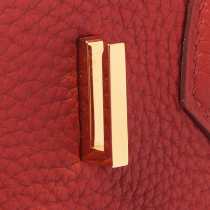 Hermes Togo Birkin 30 Rouge Casaque 25 of 31