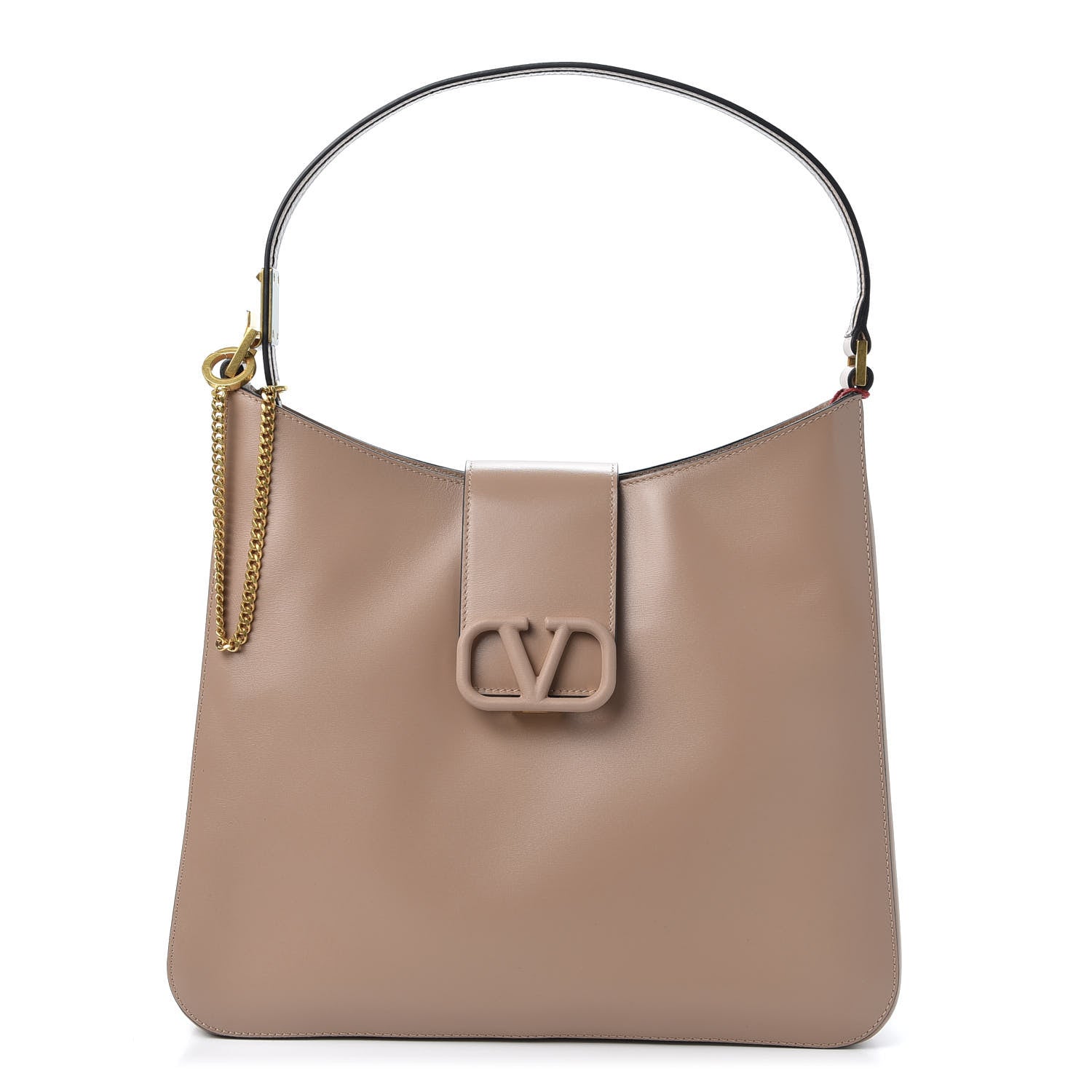 Valentino Garavani Smooth Calfskin VSling Hobo Bag Camel Rose 1 of 8