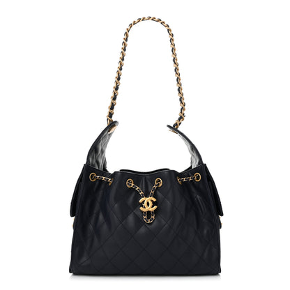 Chanel Caviar Quilted Small Chanel 25 Handbag Dark Navy 1 of 10