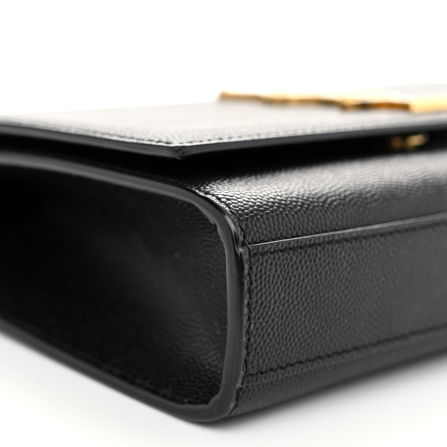 Saint Laurent Grain De Poudre Small Monogram Kate Satchel Black 9 of 10