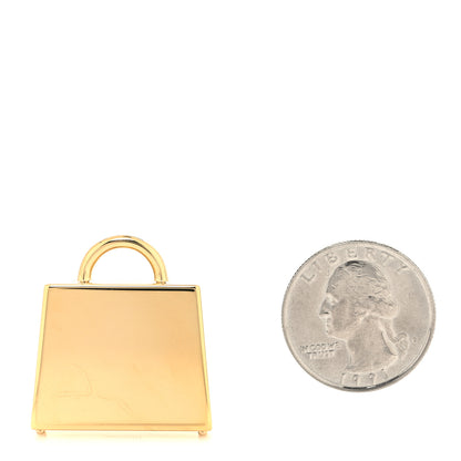 Hermes Lacquered Permabrass Kelly Curiosite Charm Black 2 of 3