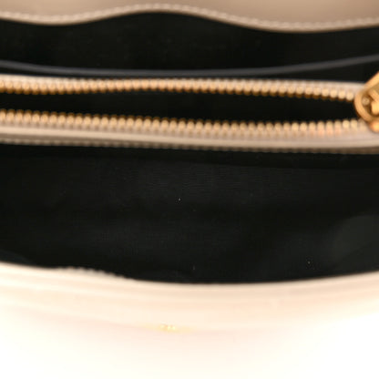 Saint Laurent Calfskin Y Quilted Monogram Small Loulou Chain Satchel Crema Soft 5 of 9