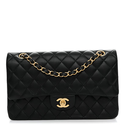 Chanel Lambskin Quilted Medium Double Flap Black 1 of 12