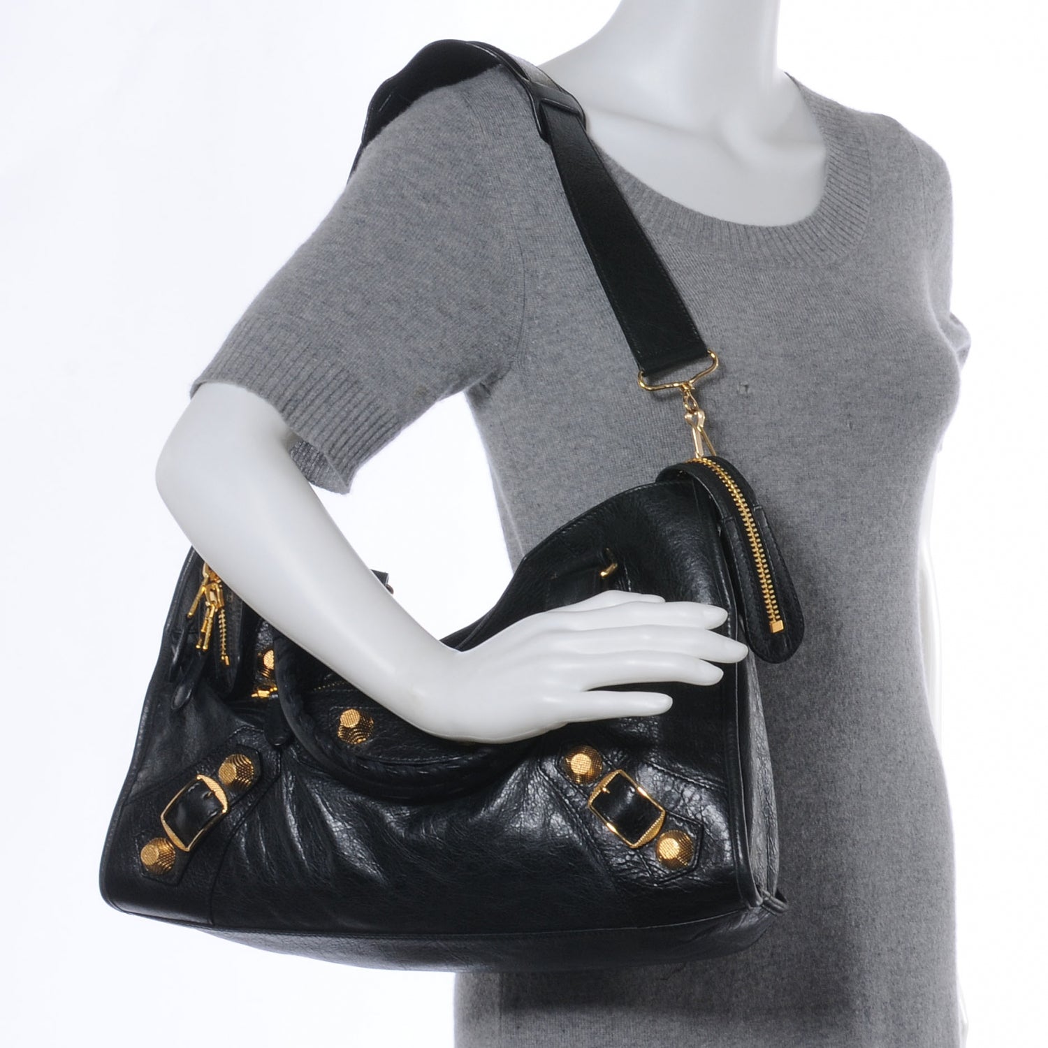 Balenciaga Agneau Giant 21 Gold Hardware City Black 2 of 8