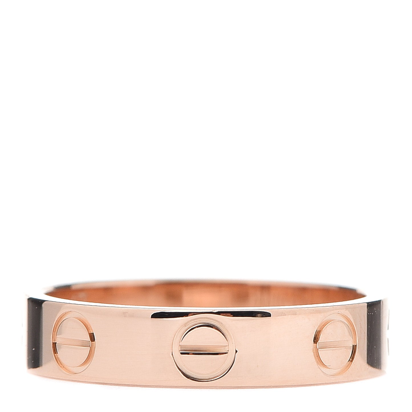 18K Pink Gold 3.5mm LOVE Wedding Band Ring 47 4
