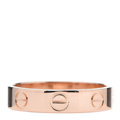 Cartier 18K Pink Gold 3.5mm LOVE Wedding Band Ring 47 4 1 of 5