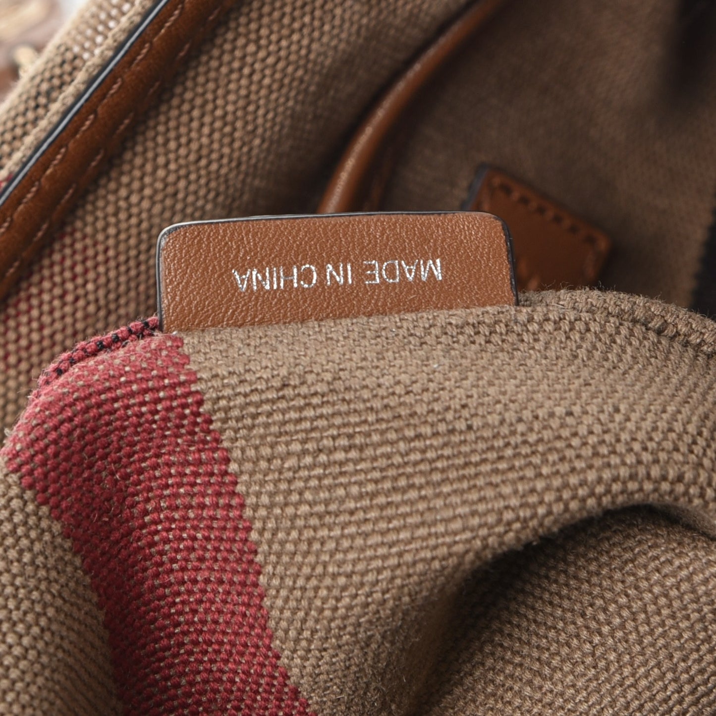 Overdyed Canvas Mega Check Medium Chiltern Backpack Tan