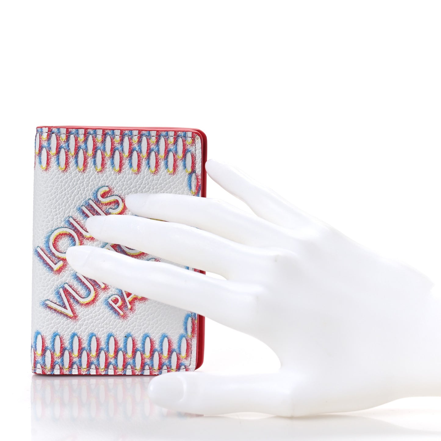 Damier Pocket Organizer Red White Blue Yellow