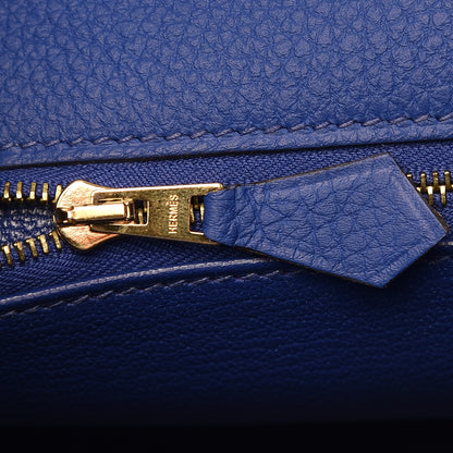 Hermes Togo Kelly Retourne 28 Bleu Electrique 21 of 32