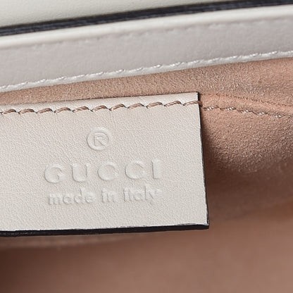 Gucci GG Supreme Monogram Studded Small Padlock Shoulder Bag White 7 of 10