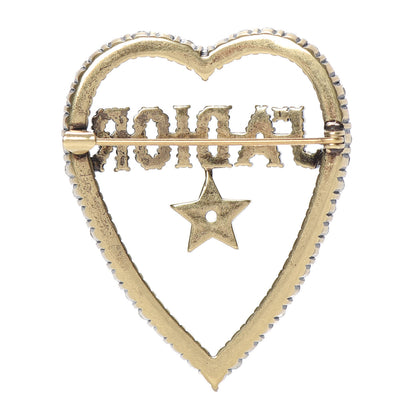 Christian Dior Crystal Heart J'Adior Brooch 3 of 4