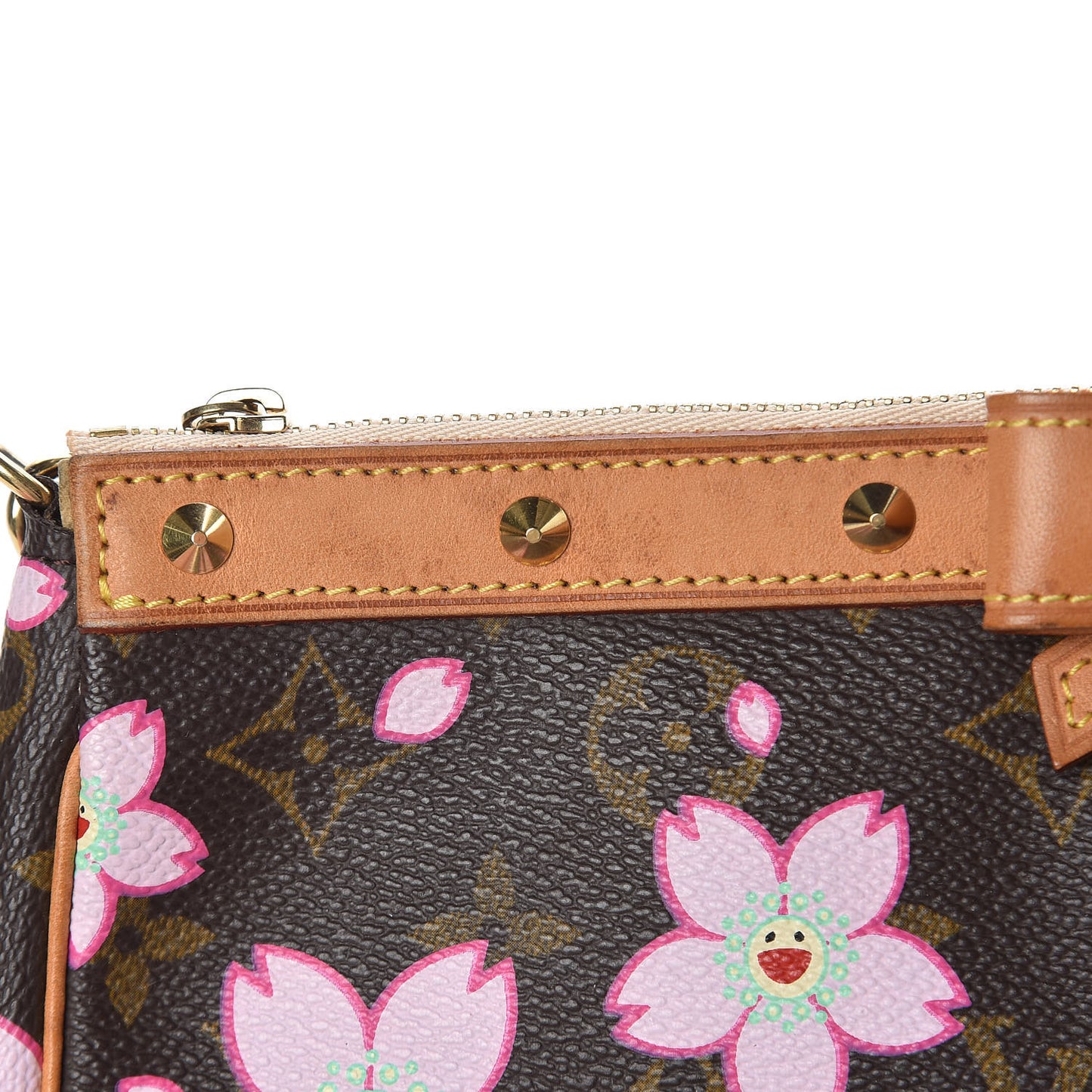 Monogram Cherry Blossom Pochette Accessories Brown
