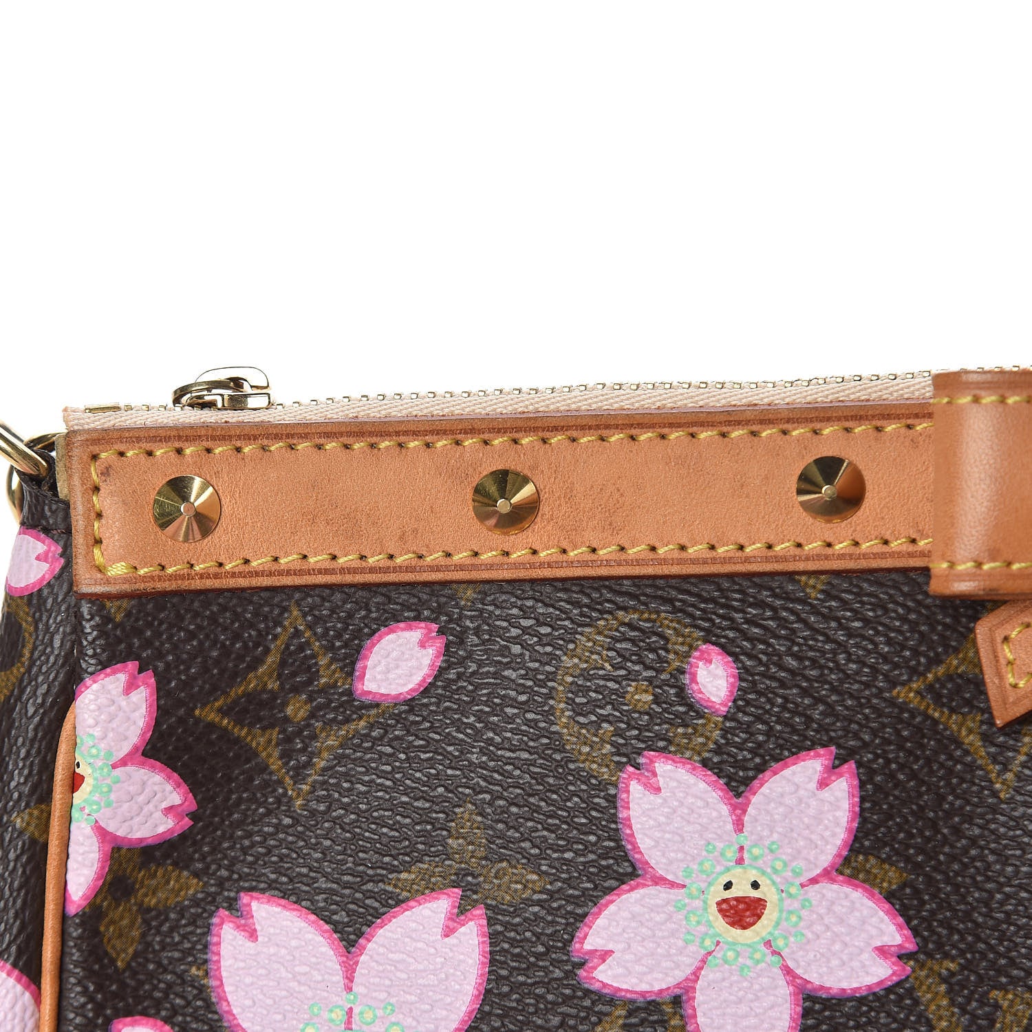 Louis Vuitton Monogram Cherry Blossom Pochette Accessories Brown 10 of 15