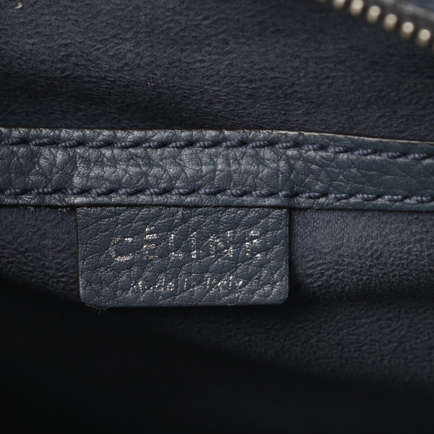 Drummed Calfskin Nano Luggage Orage