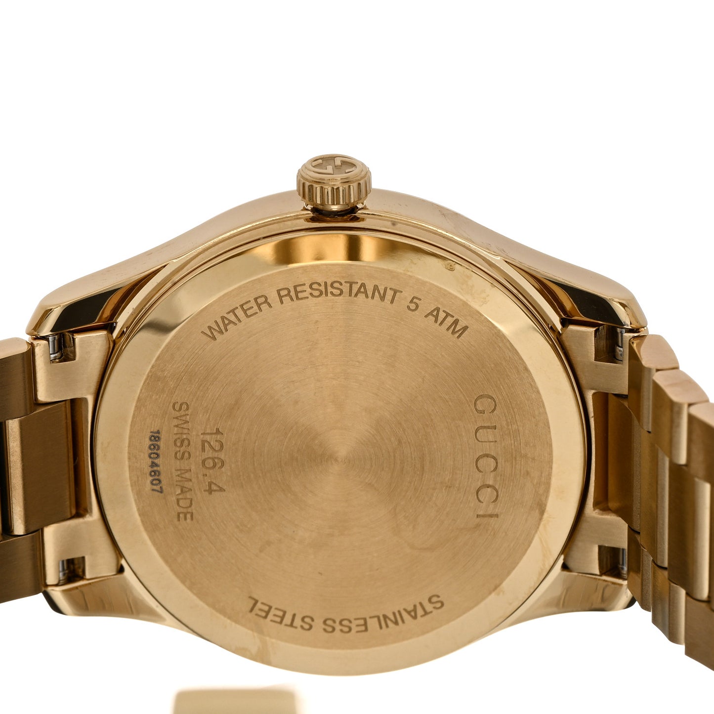 Stainless Steel 38mm G-Timeless Diamante Quartz Watch Gold