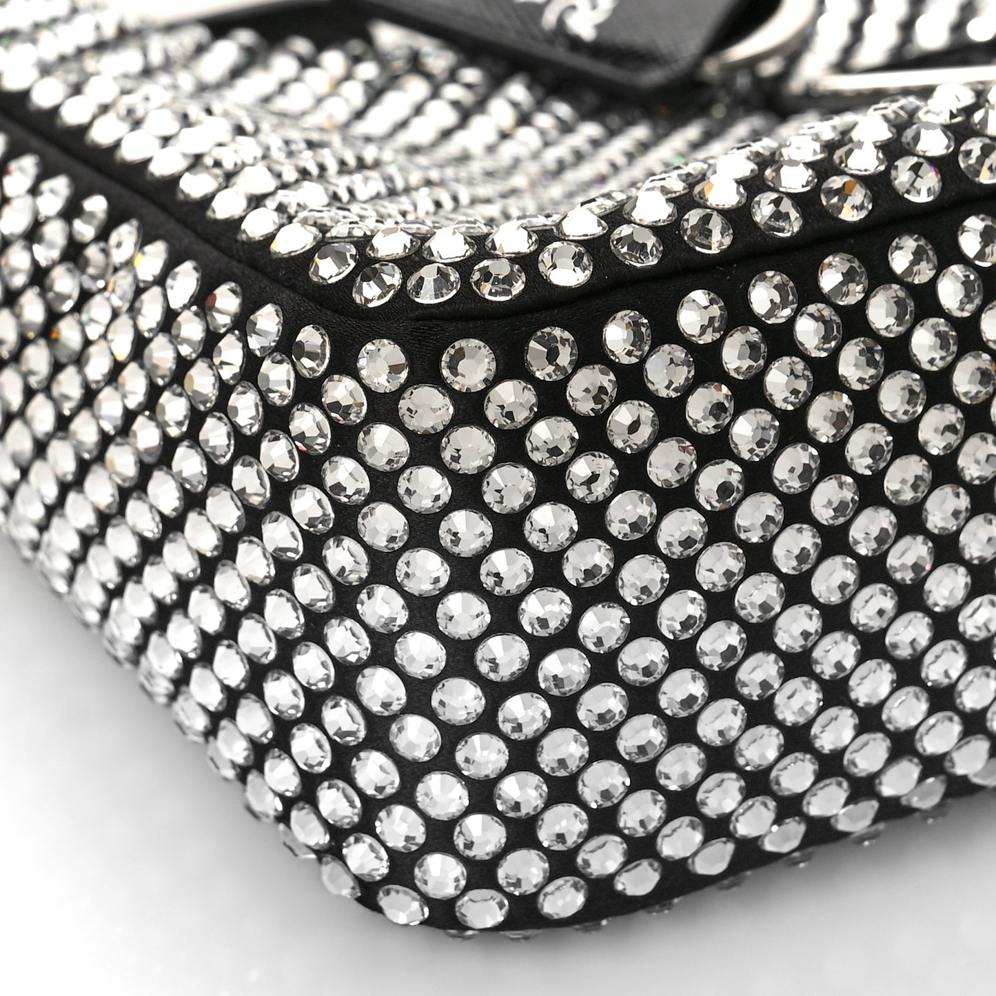 Satin Crystal Mini Re-Edition 2000 Bag Cristal