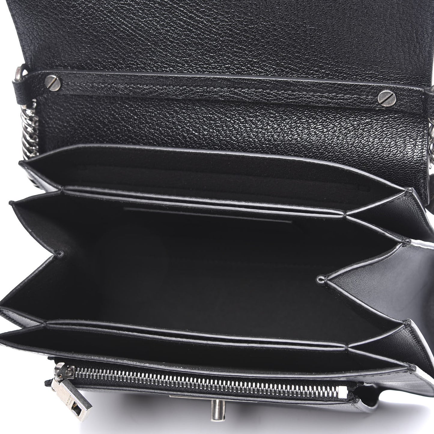 Goatskin Small GV3 Shoulder Bag Black