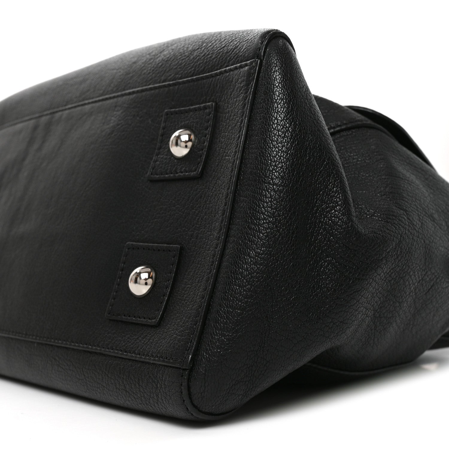 Mulberry Glossy Goatskin Medium Del Rey Satchel Black 9 of 9
