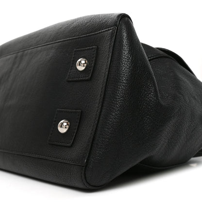 Mulberry Glossy Goatskin Medium Del Rey Satchel Black 9 of 9