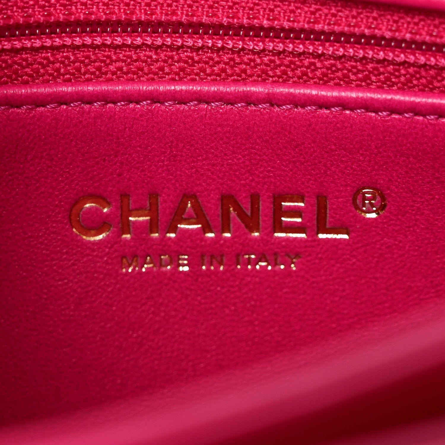 Chanel Lambskin Quilted On And On Small Chain Flap Fuchsia 6 of 10