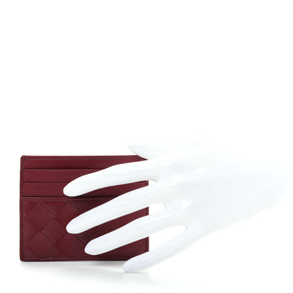 Bottega Veneta Nappa Intrecciato Card Holder Bordeaux 2 of 8
