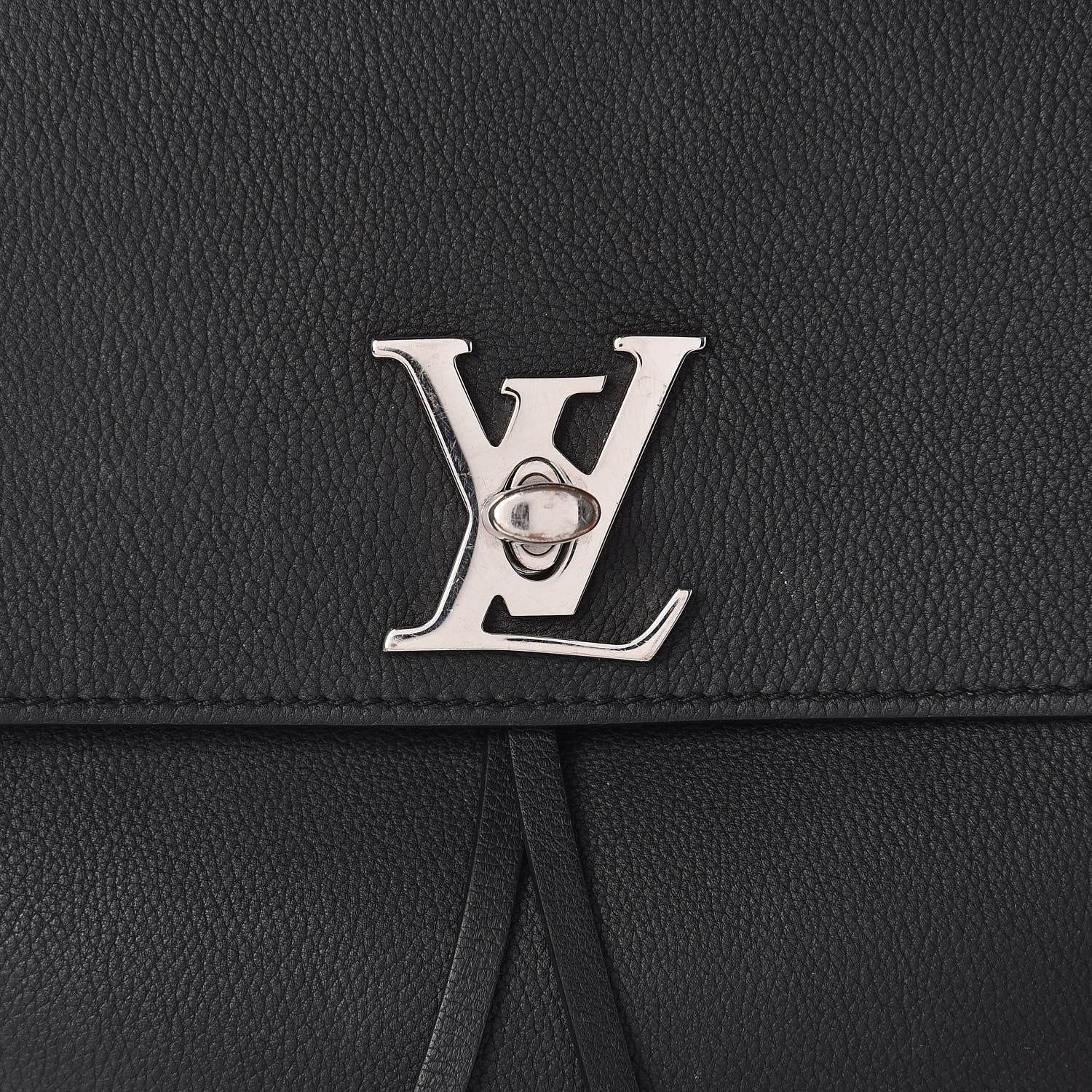 Louis Vuitton Calfskin Lockme Backpack Black 7 of 9