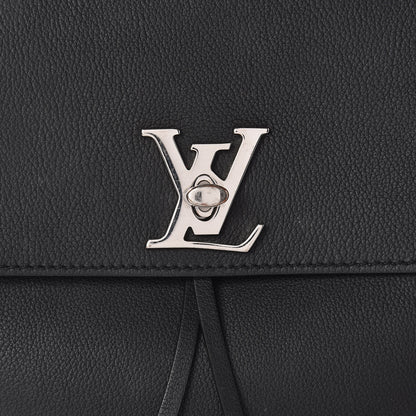 Louis Vuitton Calfskin Lockme Backpack Black 7 of 9