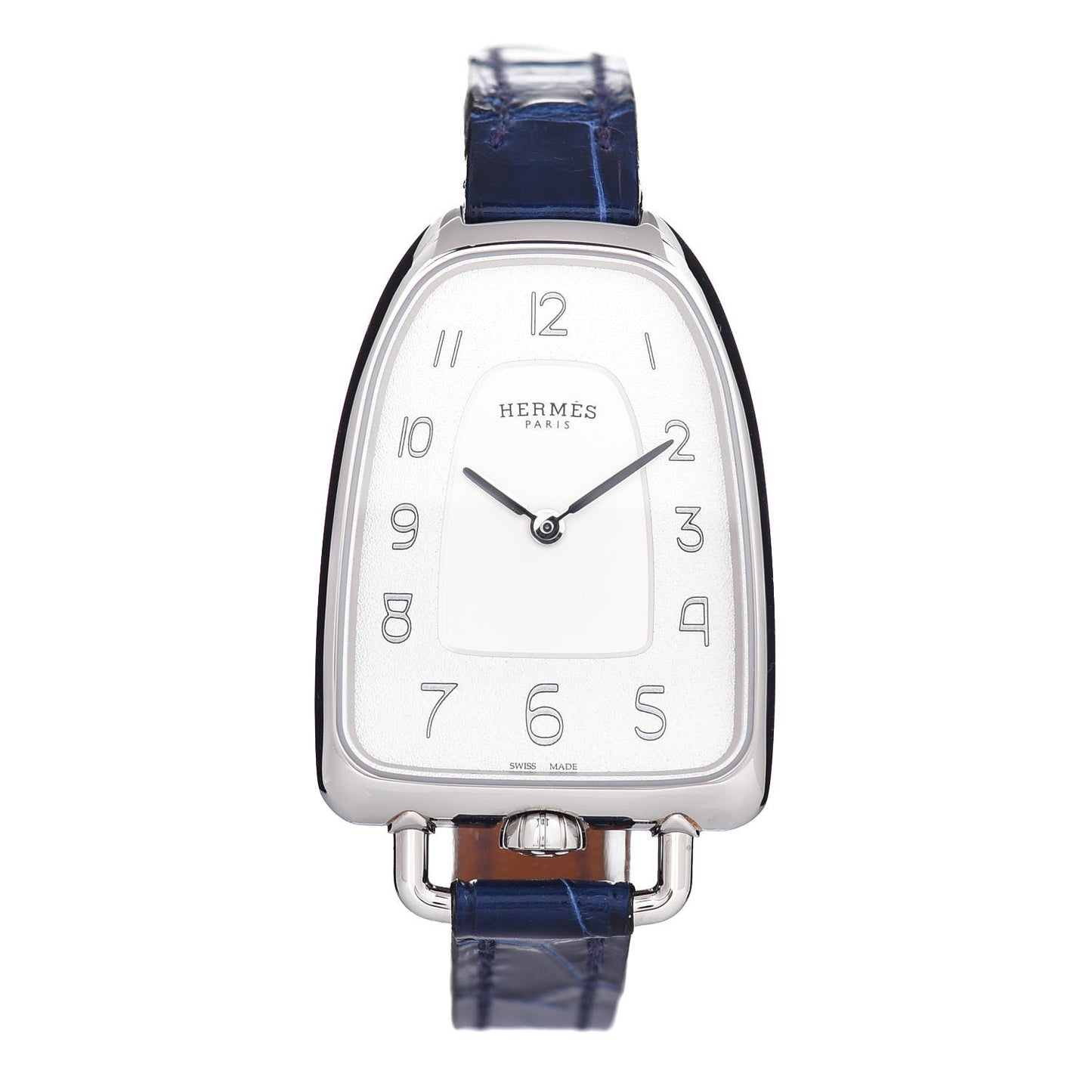 Stainless Steel Alligator 26mm Galop Quartz Watch Bleu Saphir