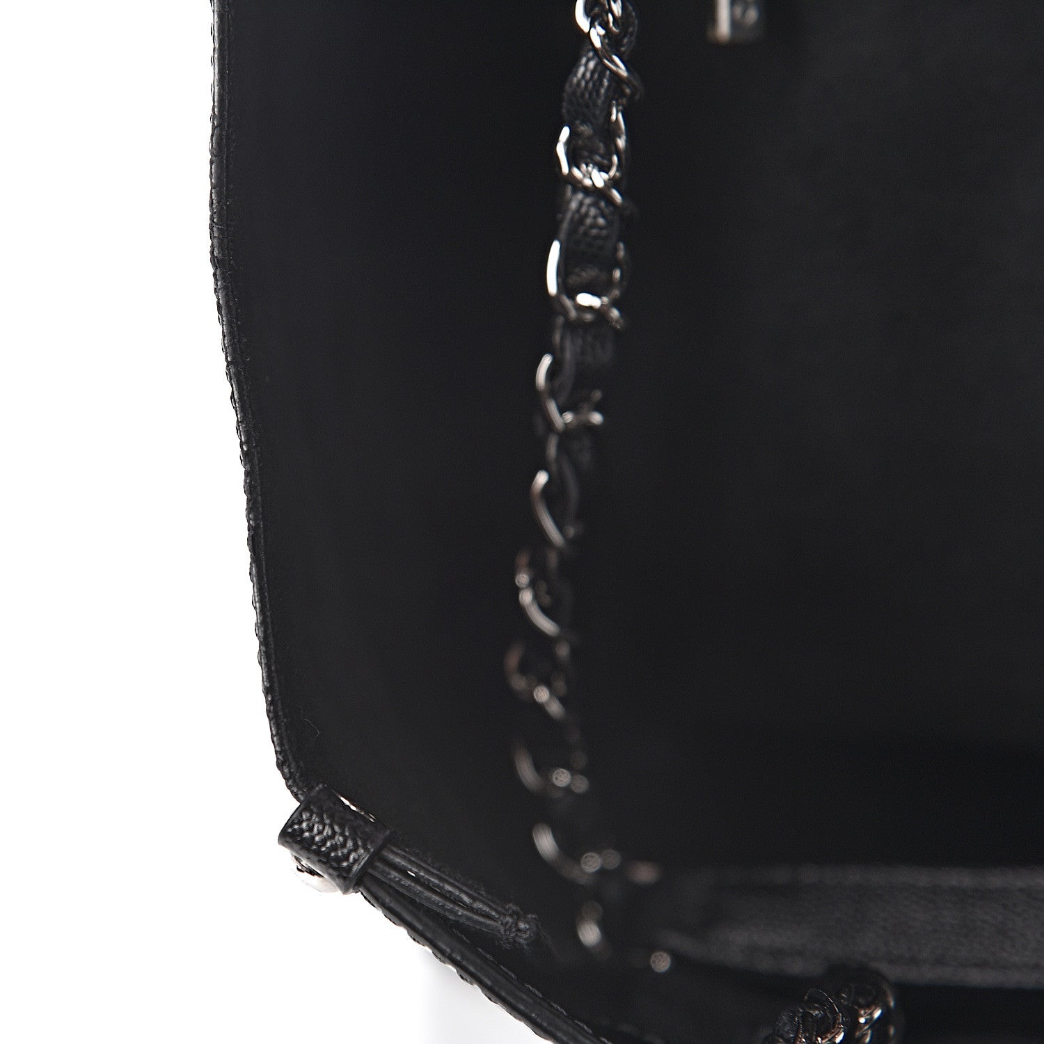 Chanel Caviar Small Studded Deauville Tote Black 11 of 14