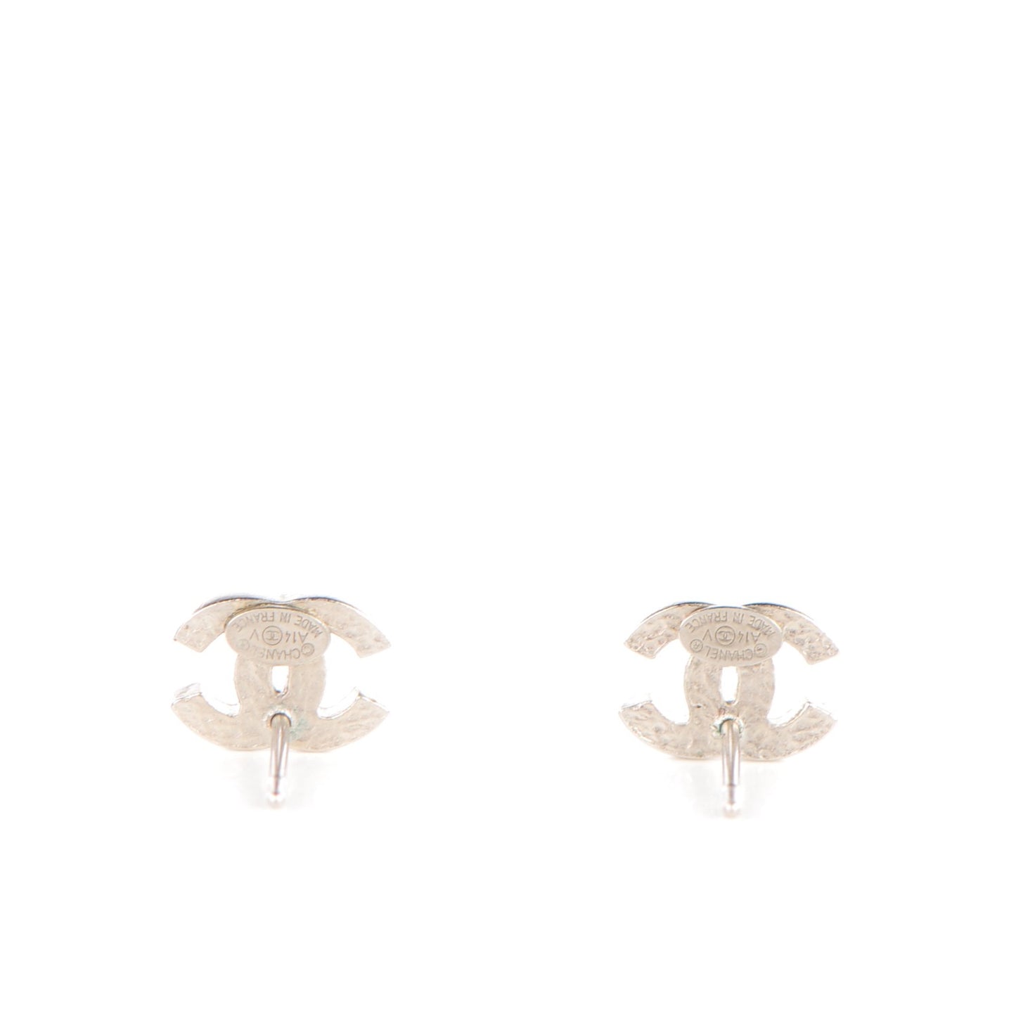 Crystal Timeless CC Earrings Silver