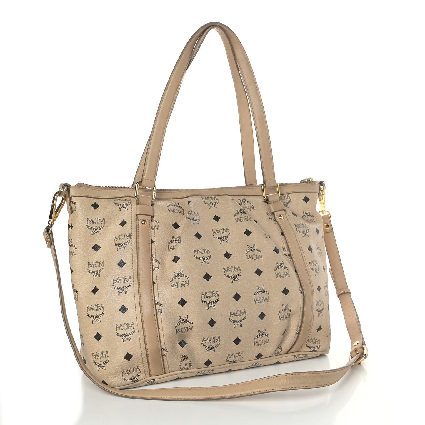 Visetos Medium Essentials Shopper Tote Beige