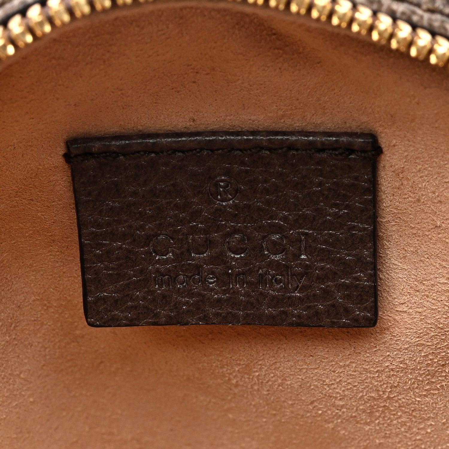 Gucci GG Supreme Monogram Web Mini Ophidia Round Shoulder Bag Brown 6 of 10