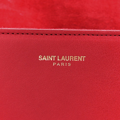 Saint Laurent Calfskin Classic Y Ligne Clutch Red 7 of 12