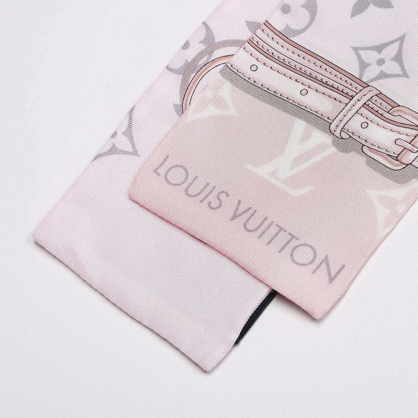 Silk Monogram Confidential Bandeau Light Pink