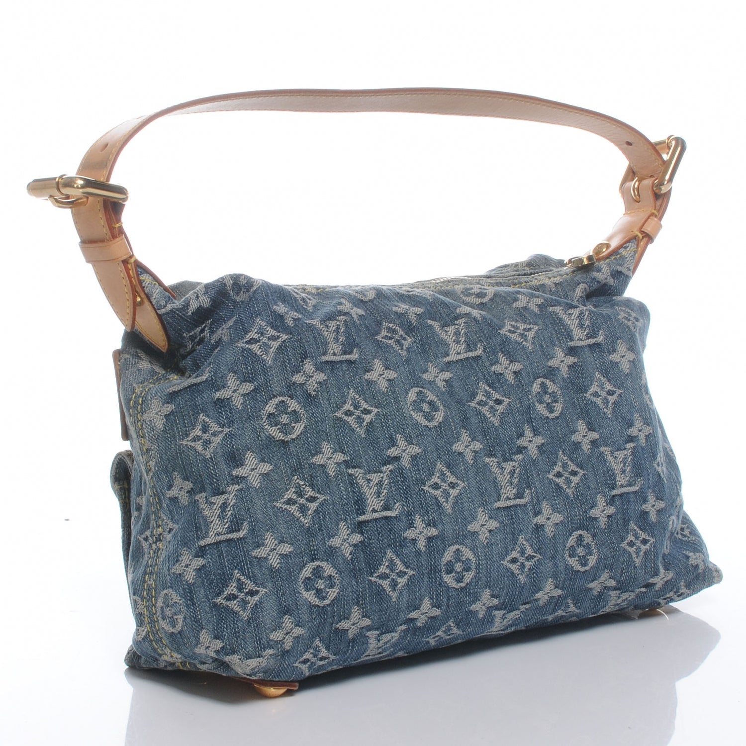 Louis Vuitton Monogram Denim Baggy PM Blue 3 of 7