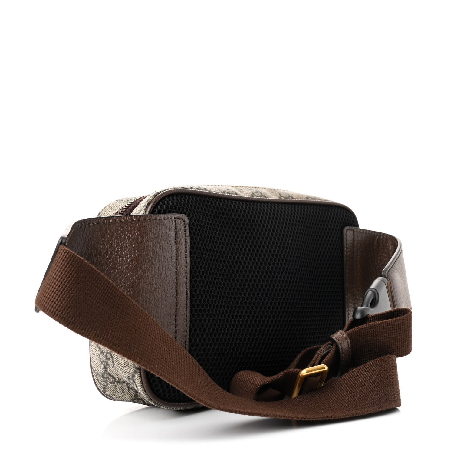 Gucci Soft GG Supreme Monogram Medium Ophidia Belt Bag Dark Brown 3 of 11