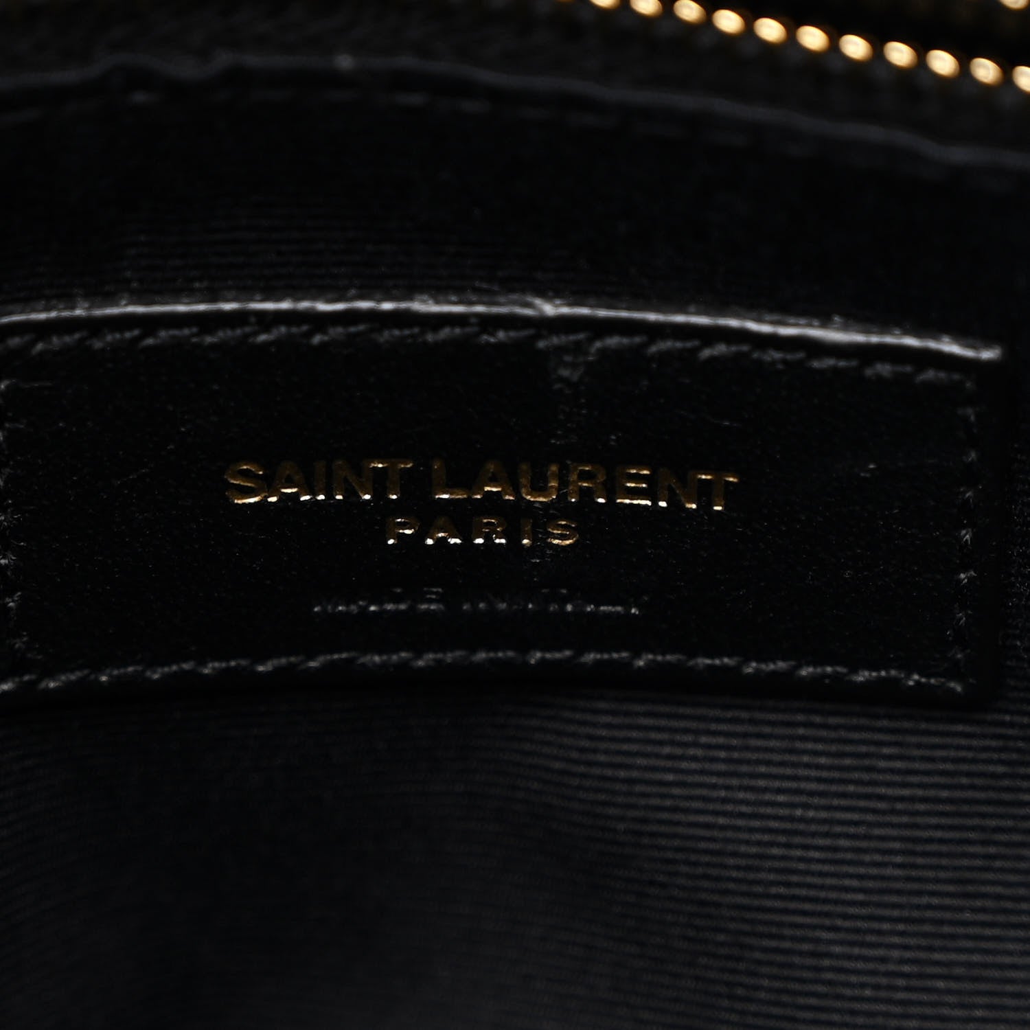 Saint Laurent Calfskin Y Quilted Monogram Medium Loulou Chain Satchel Earth 7 of 12