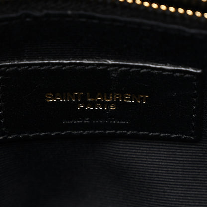 Saint Laurent Calfskin Y Quilted Monogram Medium Loulou Chain Satchel Earth 7 of 12