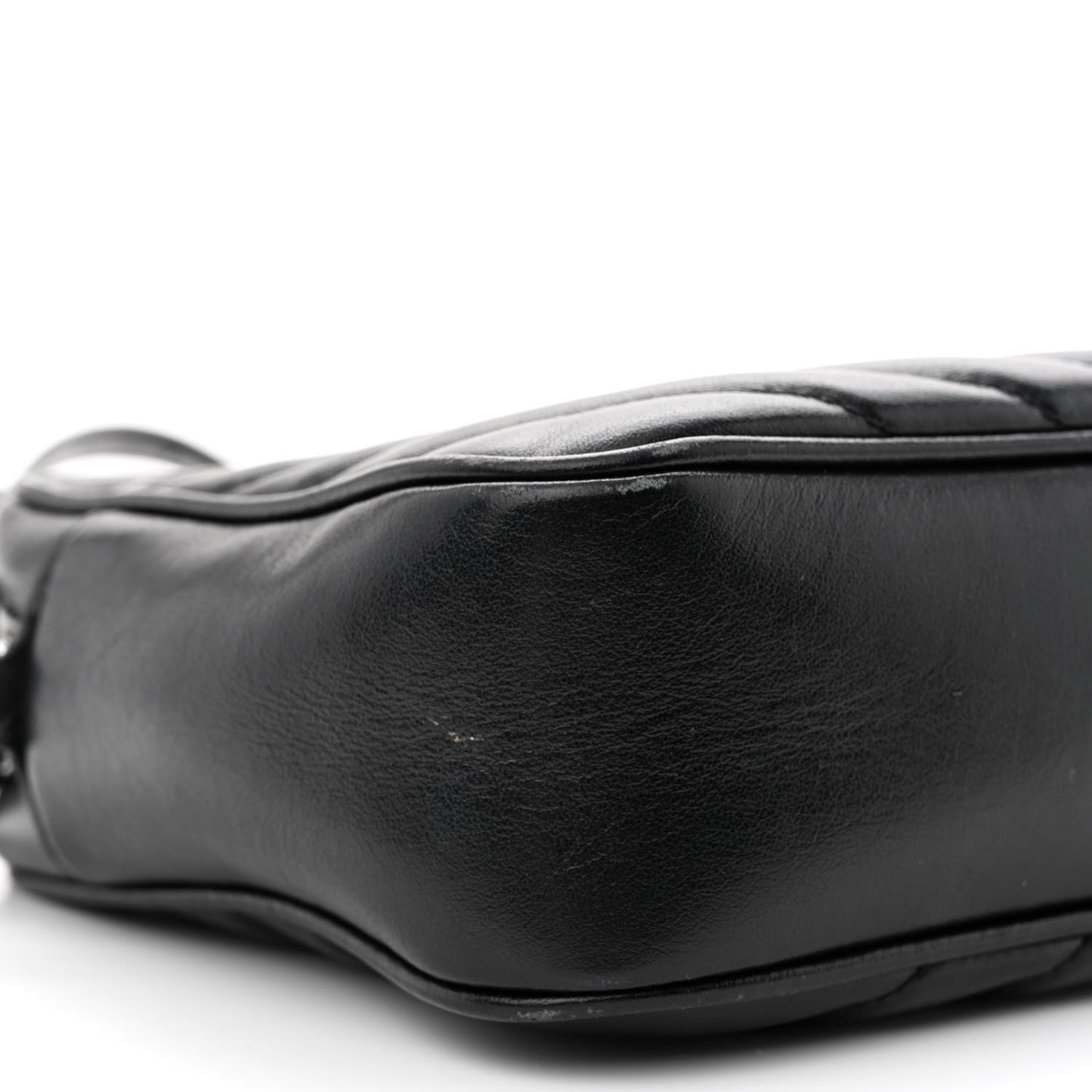 Calfskin Matelasse Monogram Monochrome Lou Camera Bag Black